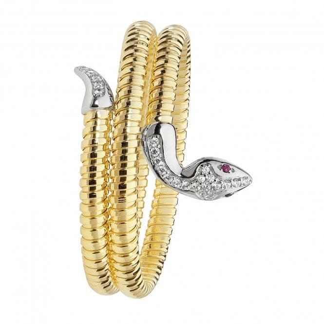 Acotis Silver Bangle Zirconia Snake G4224Y