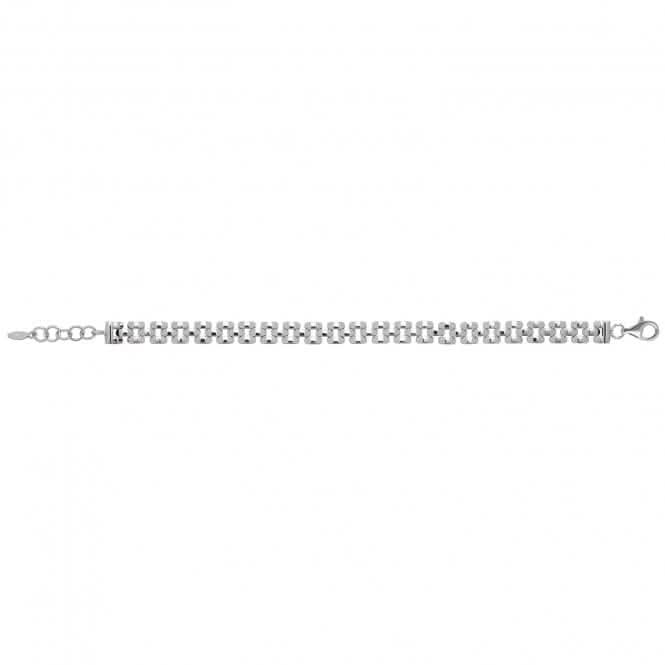 Acotis Silver Bracelet Rhodium Plated Watch Link G3306B