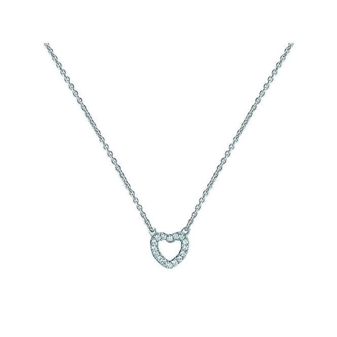 Acotis Silver Rhodium Plated Zirconia Pendant G3291