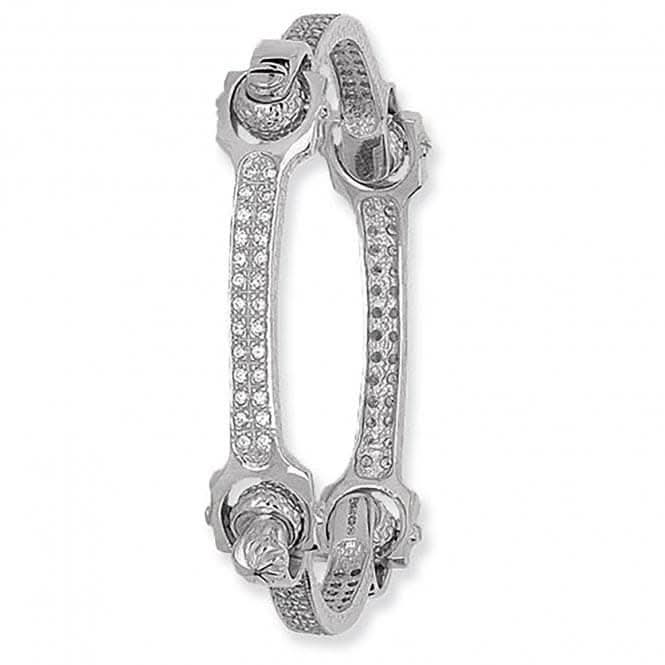 Acotis Silver Bangle Spanner Zirconia G2206
