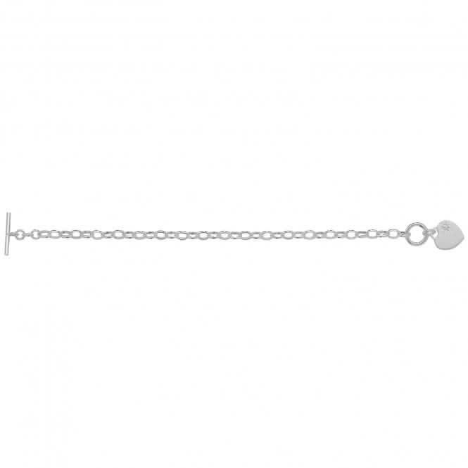 Acotis Silver Bracelet T-Bar Zirconia G3116CZB