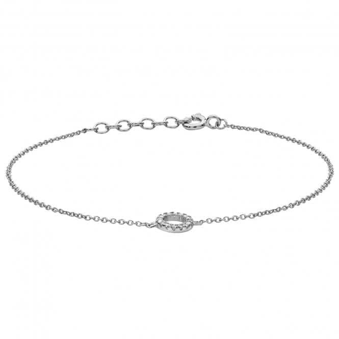 Acotis Silver Bracelet Zirconia Open Circle G2613