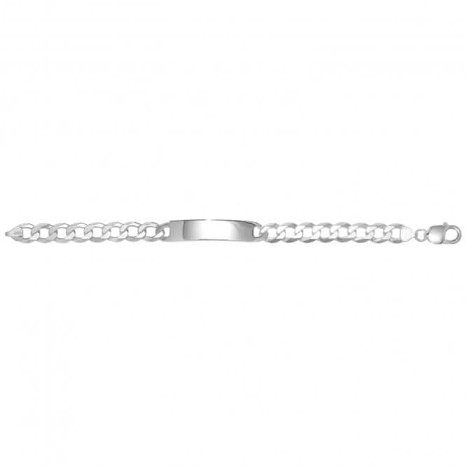 Acotis Silver Id Bracelet Men's Curb G2569