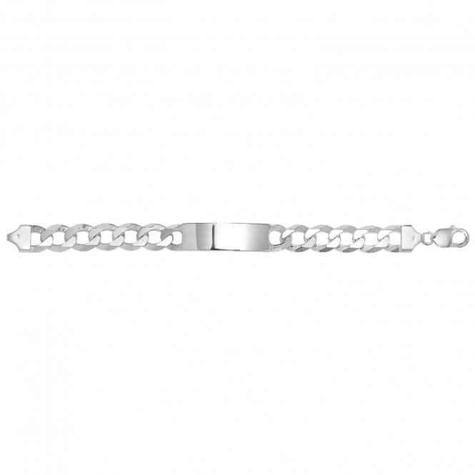 Acotis Silver Id Bracelet Men's Curb G2571