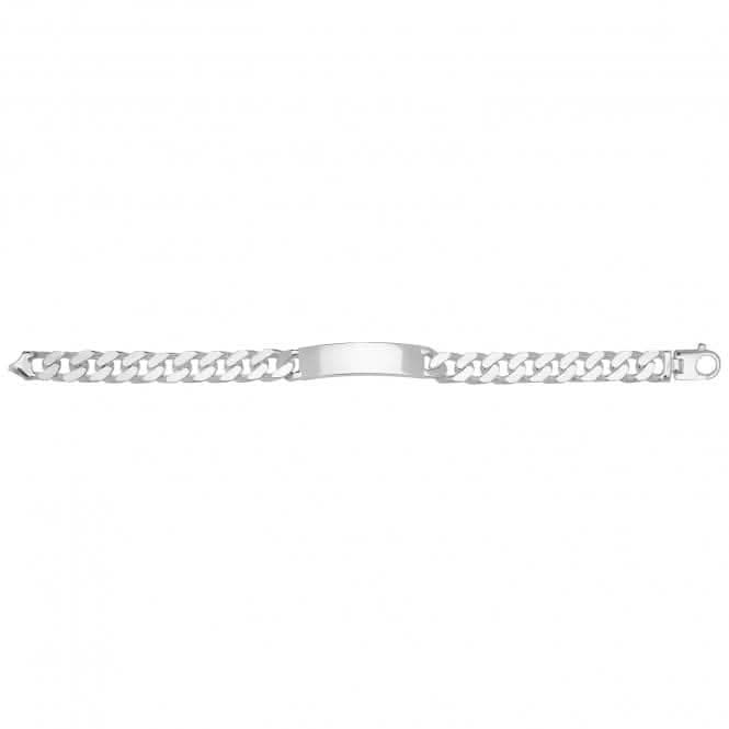Acotis Silver Id Bracelet Men's Curb G2631
