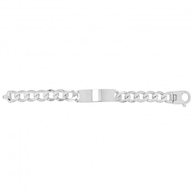 Acotis Silver Id Bracelet Men's Heavy Curb G2275