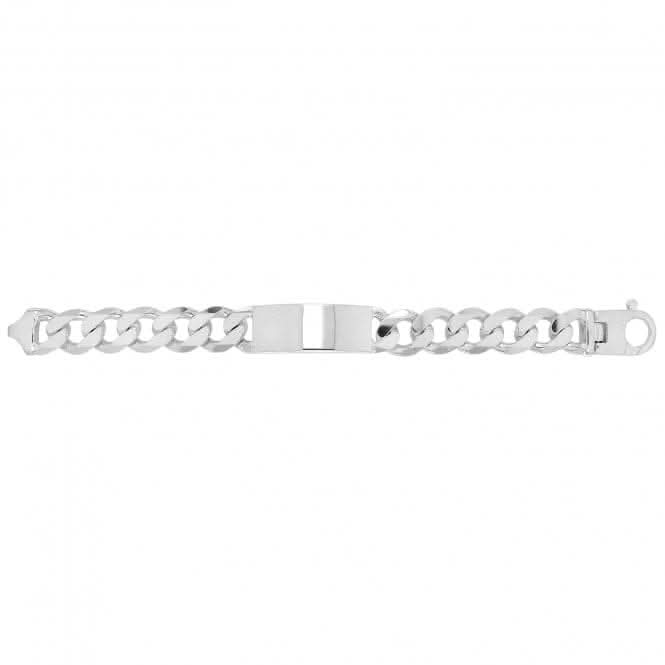 Acotis Silver Id Bracelet Men's Heavy Curb G2276