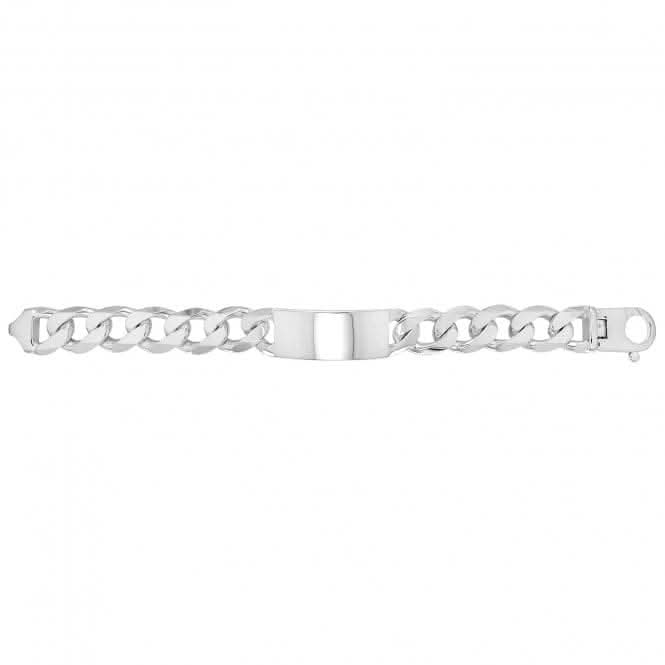 Acotis Silver Id Bracelet Men's Heavy Curb G2277
