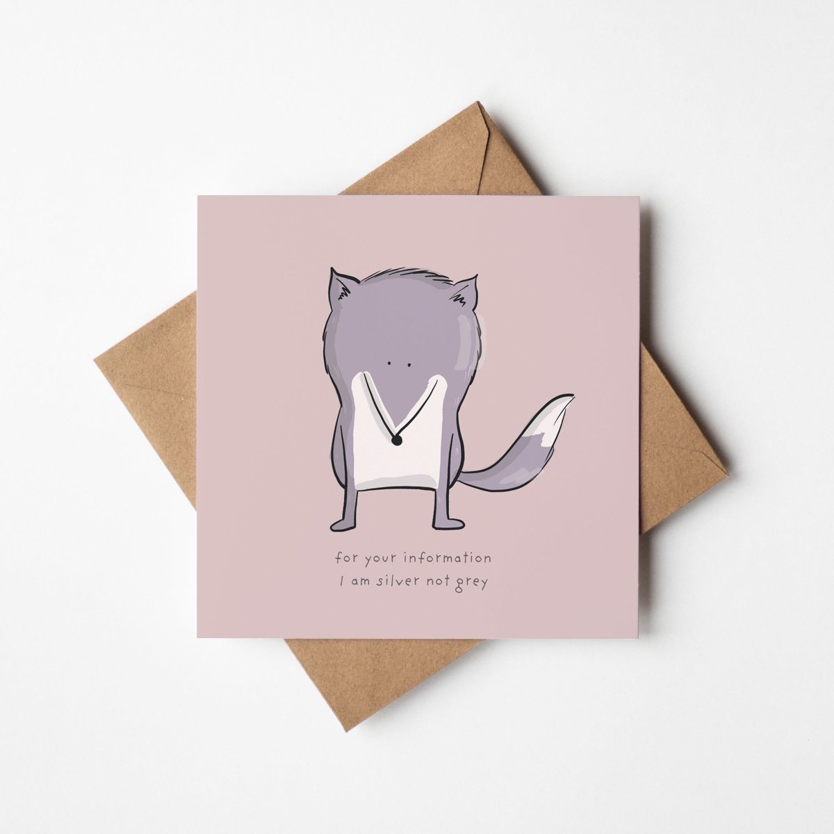 I'm Silver Not Grey – Funny Fox Greeting Card