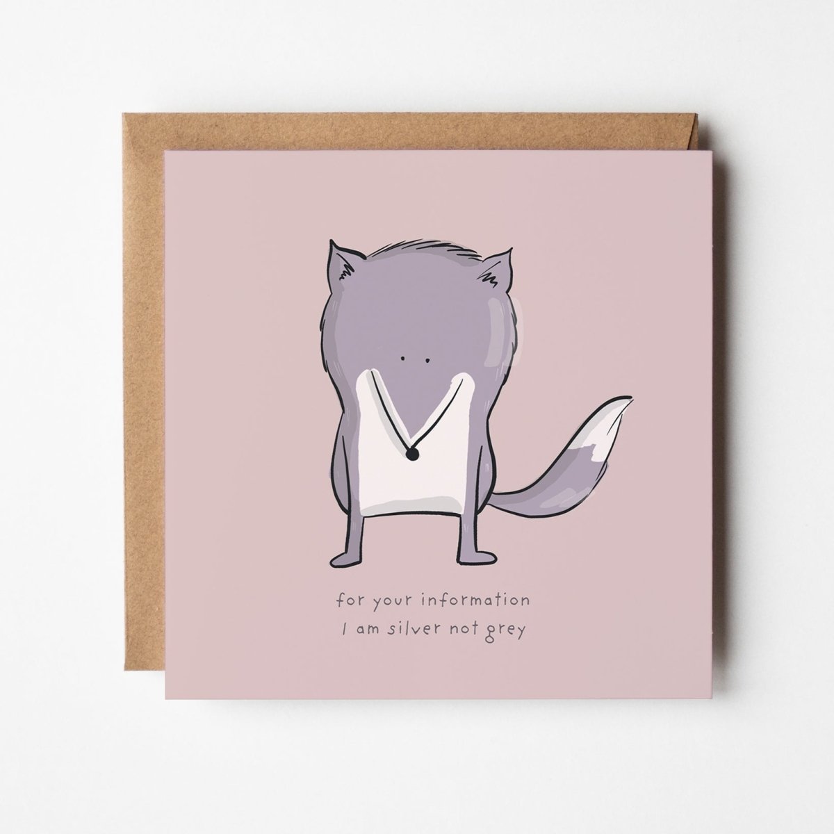 I'm Silver Not Grey – Funny Fox Greeting Card