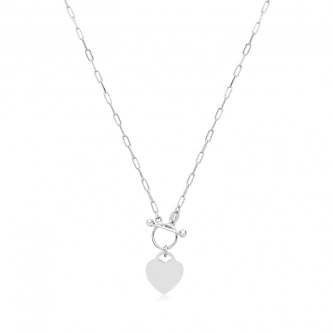 Acotis Silver Necklace Paper Clip T Bar G3398