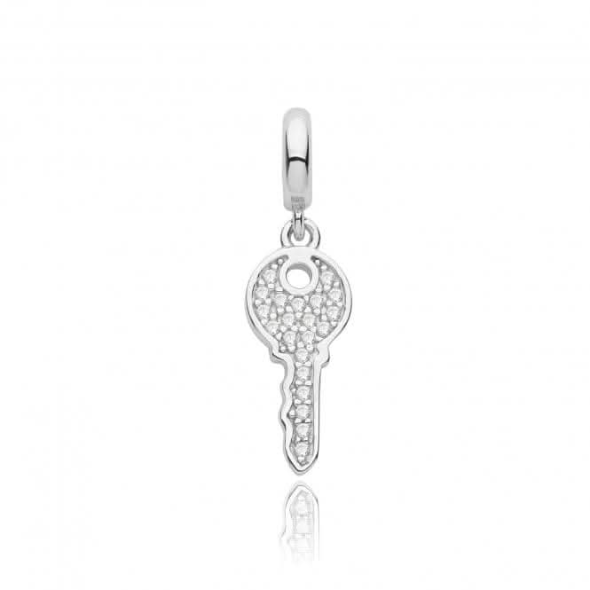 Acotis Silver Pendant Rhodium Plated Zirconia Yael Key G61126