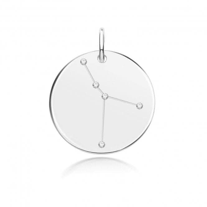 Acotis Silver Zodiac Rhodium Constellation Cancer G61098