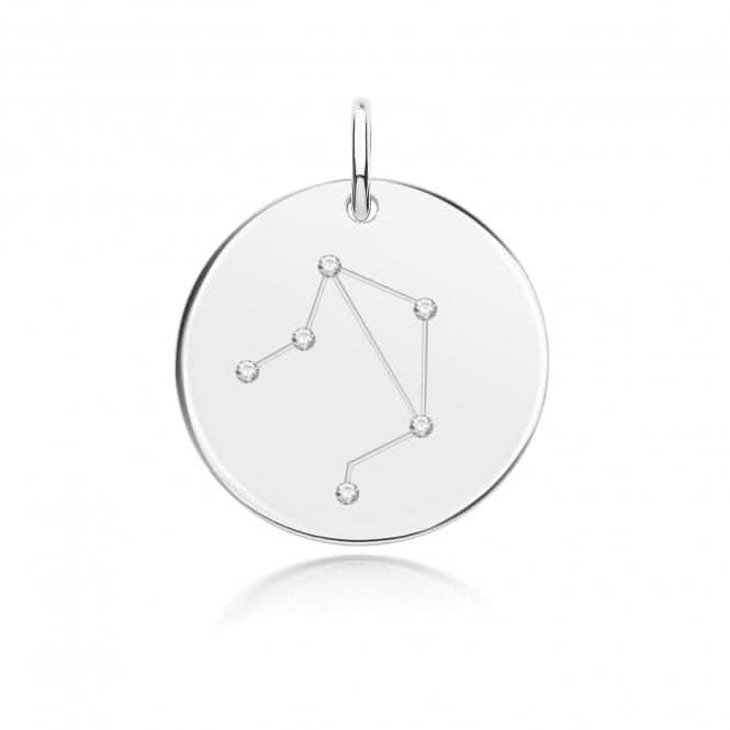 Acotis Silver Zodiac Rhodium Constellation Libra G61101