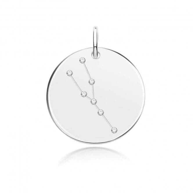 Acotis Silver Zodiac Rhodium Constellation Taurus G61109