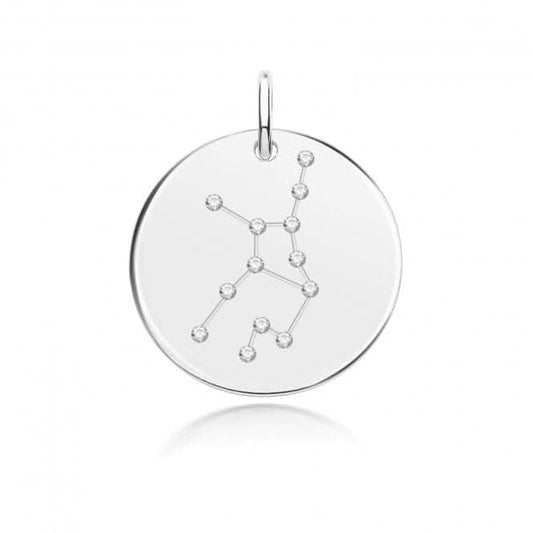 Acotis Silver Zodiac Rhodium Constellation Virgo G61106