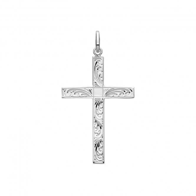 Acotis Silver Cross with 'H' Pendant G61043E