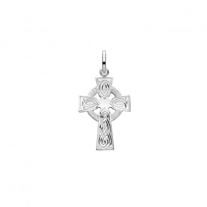 Acotis Silver Pendant Cross with H Design G61048CE