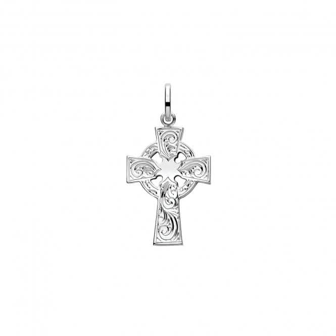 Acotis Silver Cross Necklace with Engraved H Pendant G61048E