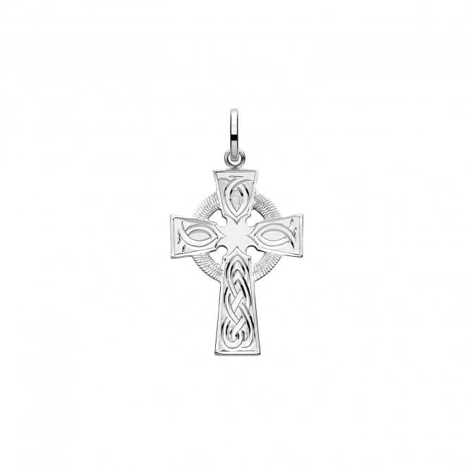 Acotis Silver Cross H Engraved Pendant G61049CE