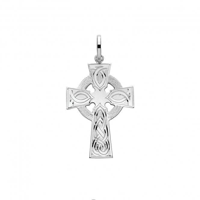 Acotis Silver Cross with Unique H Engraving Pendant G61050CE
