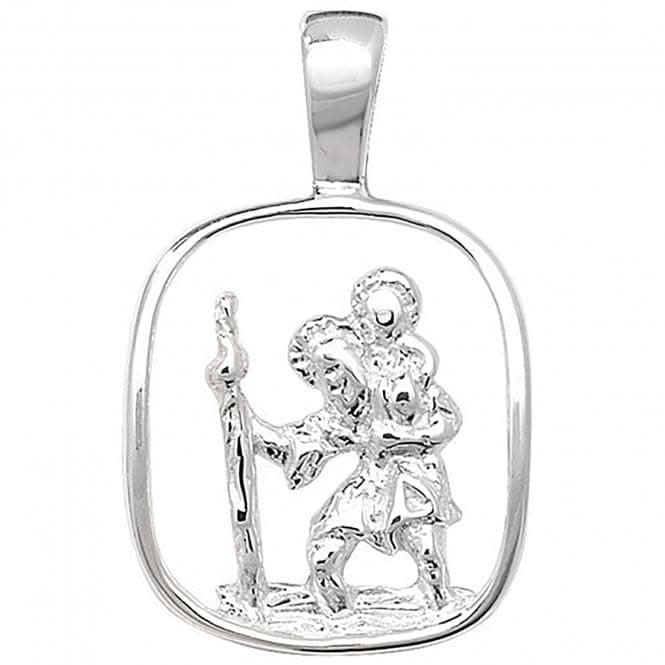 Acotis Silver Pendant St Christopher Cut-Out G6789