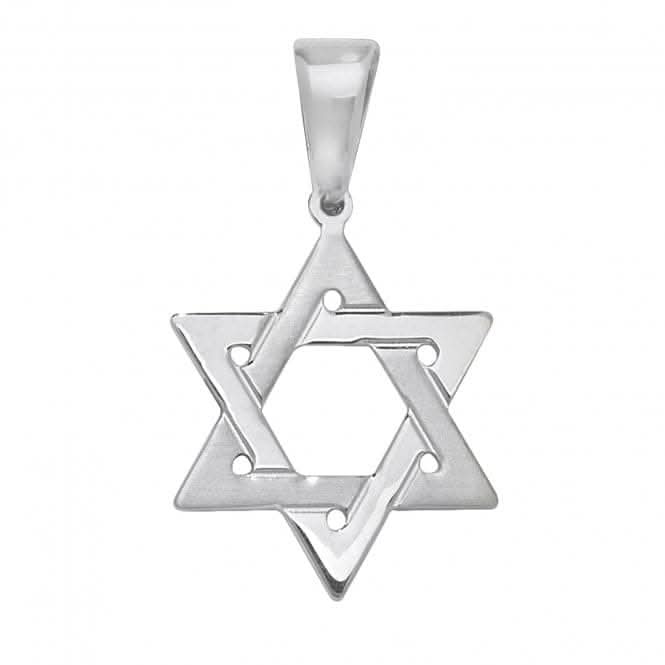 Acotis Silver Pendant Star of David Symbol of Faith G6934
