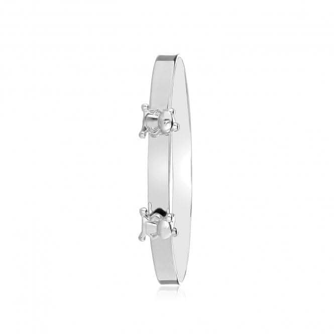 Acotis Silver Bangle Teddy Bear Baby G4443
