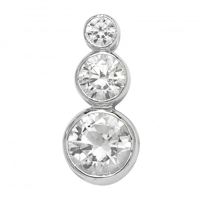 Acotis Silver Pendant Triple Zirconia G6223