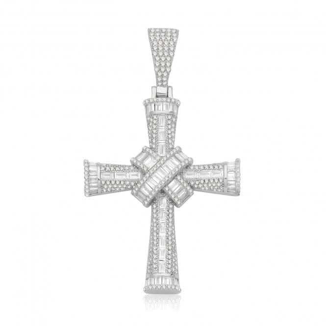 Acotis Silver 925 Cross  with Zirconia Stones Pendant G61162