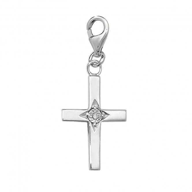 Acotis Silver Cross with Zirconia Stones Pendant G6696