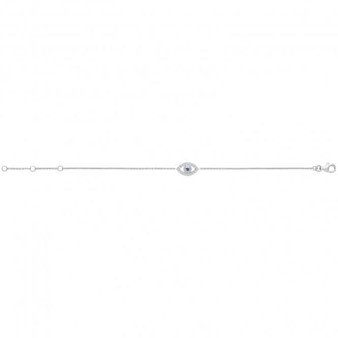 Acotis Silver Bracelet Zirconia Evil Eye G3362B