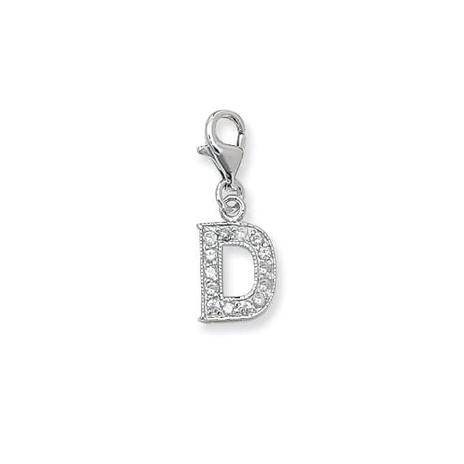 Acotis Silver Necklace Zirconia Initial G6282/D