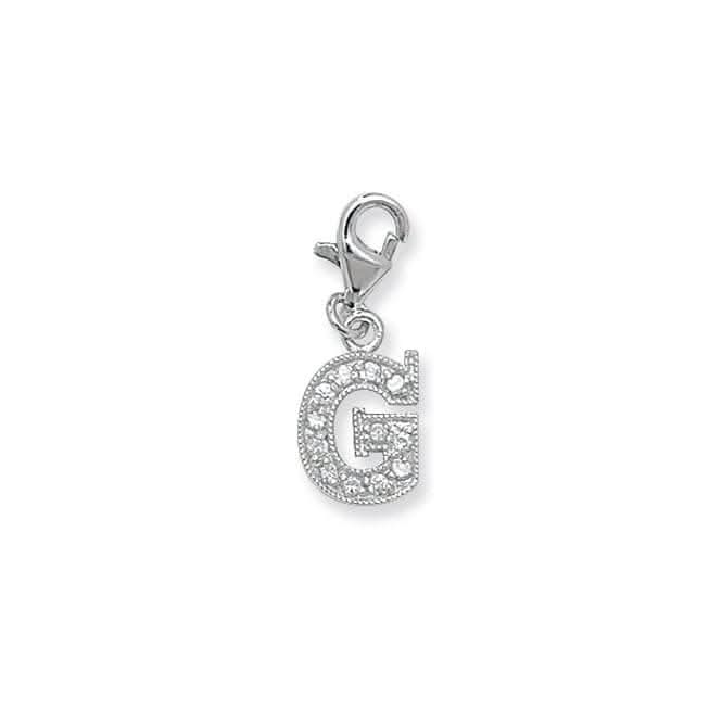 Acotis Silver Pendant Zirconia Initial G6282/G