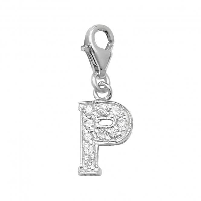Acotis Silver Pendant Zirconia Initial G6282/P