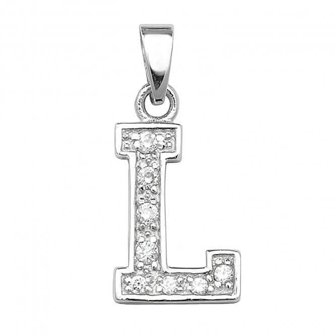 Acotis Silver Pendant Zirconia Initial G6124/L