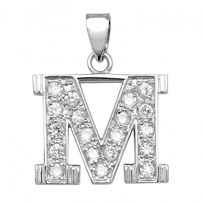 Acotis Silver Pendant Initial with Zirconia Accent G6125/M