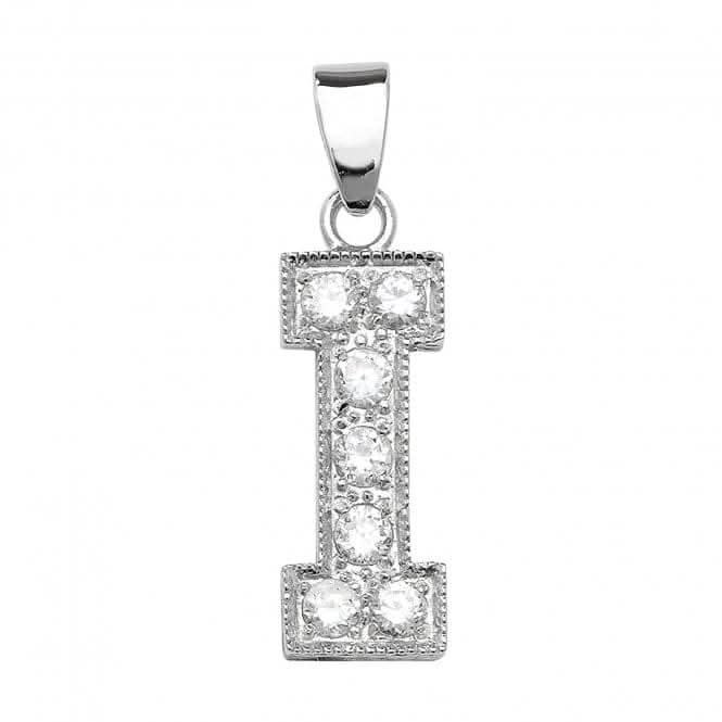 Acotis Silver Pendant Zirconia Initial G6126/I