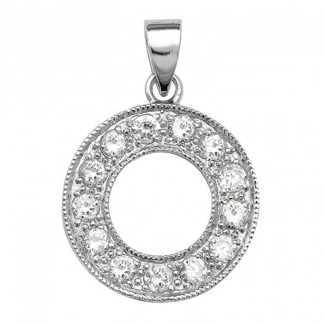 Acotis Silver Pendant Zirconia Initial G6126/O