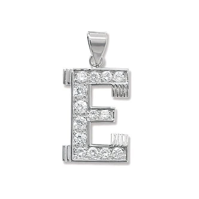 Acotis Silver Pendant Zirconia Initial G6127/E