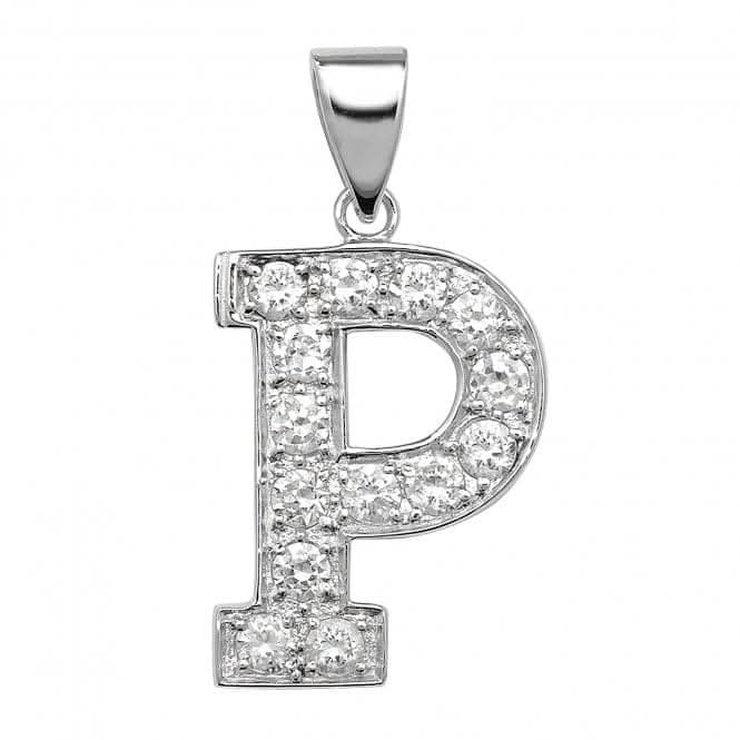 Acotis Silver Zirconia Initial Pendant G6127/P