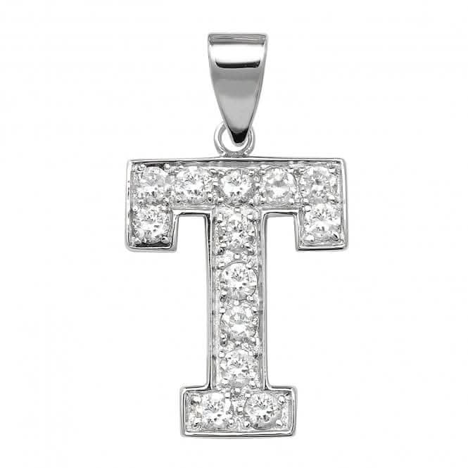 Acotis Silver Pendant Zirconia Initial G6127/T