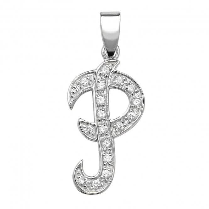 Acotis Silver Pendant Zirconia Set Initial G6128/P