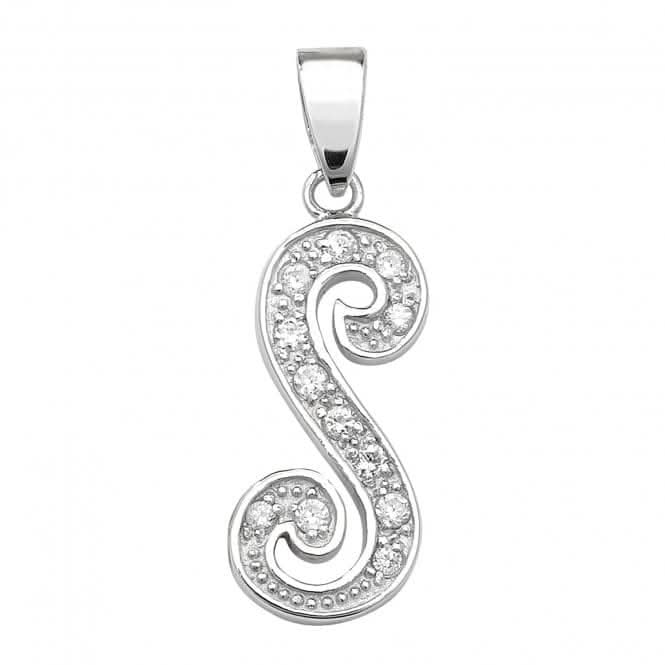 Acotis Silver Pendant Zirconia Initial G6128/S