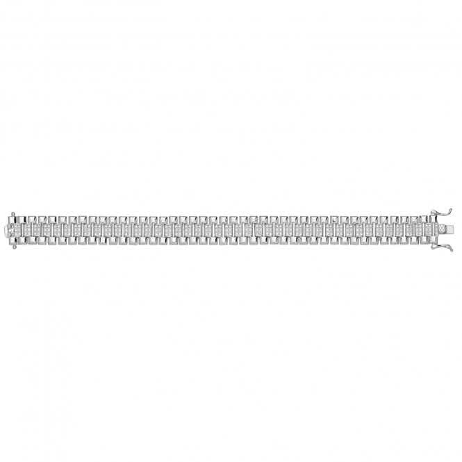 Acotis Silver Bracelet Zirconia Set Watch Strap G2686