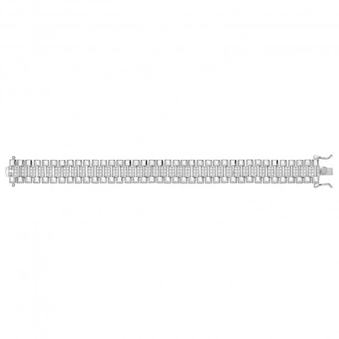 Acotis Silver Bracelet Zirconia Set Watch G2688