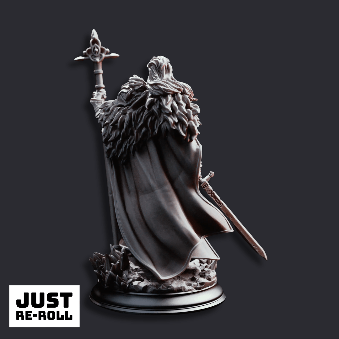 Silvia the Tearless War Priestess - 3D Printed Cleric Miniature