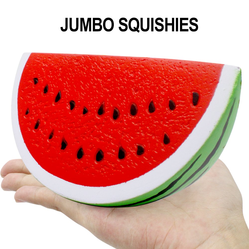 SILVIA 6-Piece Jumbo Fruit Squishies Set – Slow Rising, Cream-Scented Stress Relief Toys