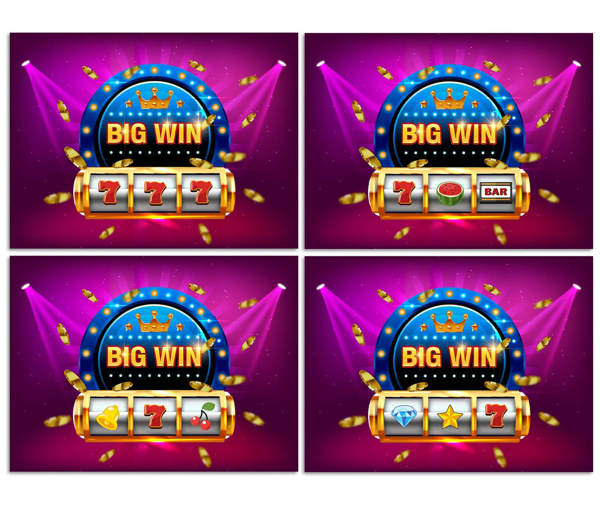 Simimi art Casino Night Scratch Off Cards – 30 Pack for Parties & Fundraisers