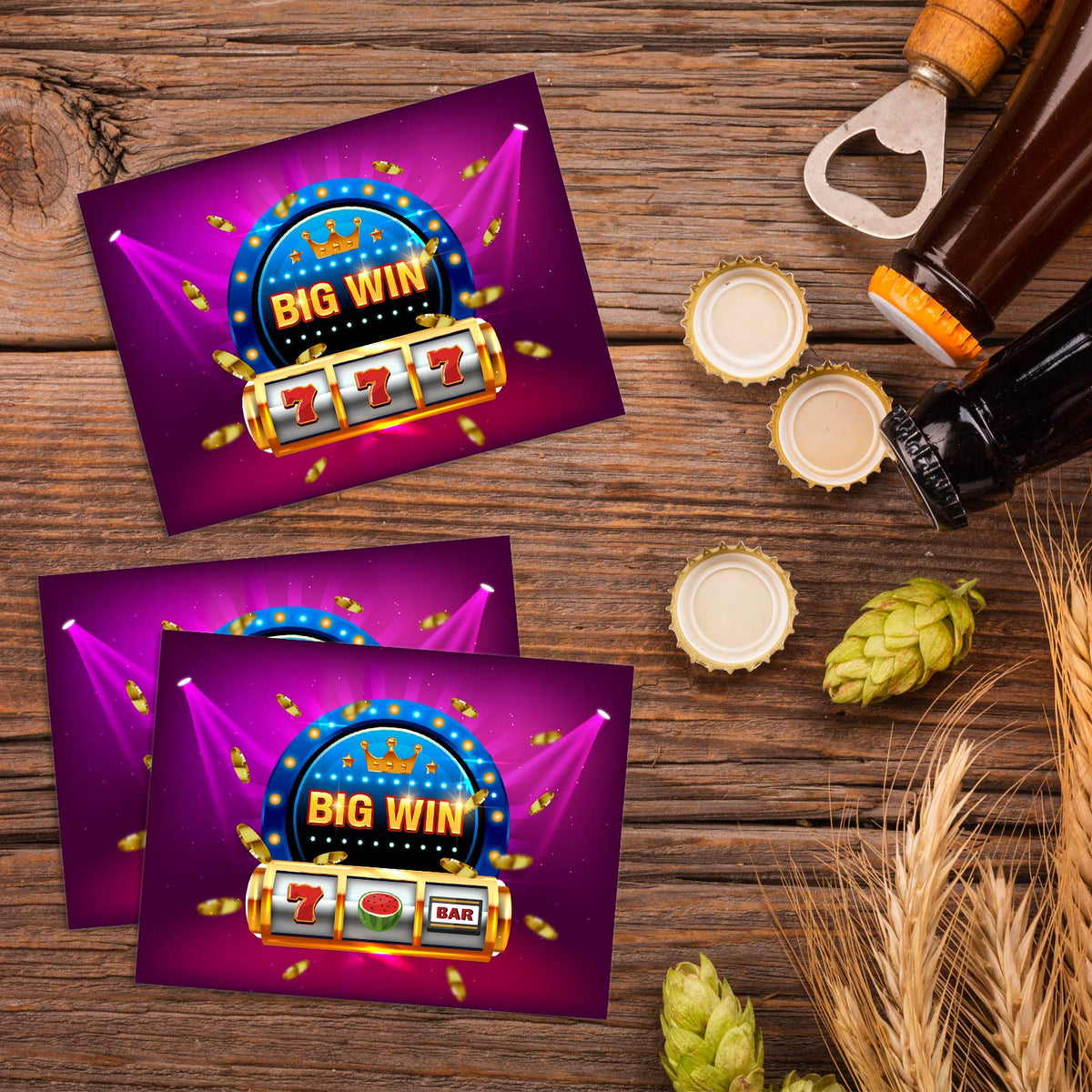 Simimi art Casino Night Scratch Off Cards – 30 Pack for Parties & Fundraisers